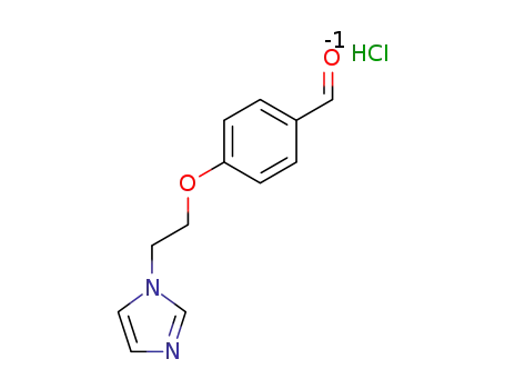 Molecular Structure of 1609409-04-2 (1-[2-(4-formylphenoxy)ethyl]-1H-imidazolium chloride)
