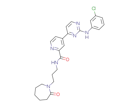 4-{2-[(3-chlorophenyl)amino]pyrimidin-4-yl}-N-[3-(2-oxoazepan-1-yl)propyl]pyridine-2-carboxamide