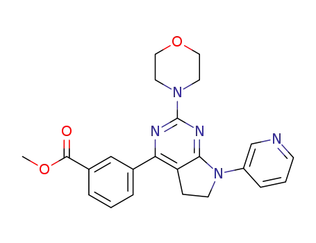 3-(2-morpholin-4-yl-7-pyridin-3-yl-6,7-dihydro-5H-pyrrolo[2,3-d]pyrimidin-4-yl)-benzoic acid methyl ester