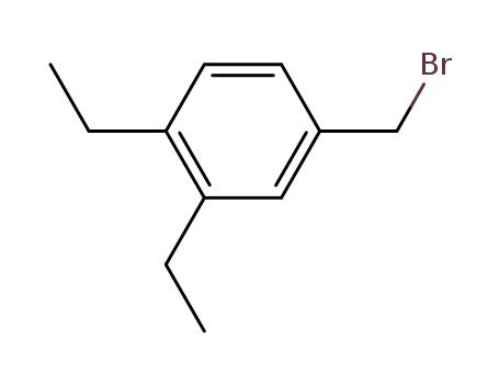 Molecular Structure of 205816-93-9 (Benzene, 4-(bromomethyl)-1,2-diethyl-)