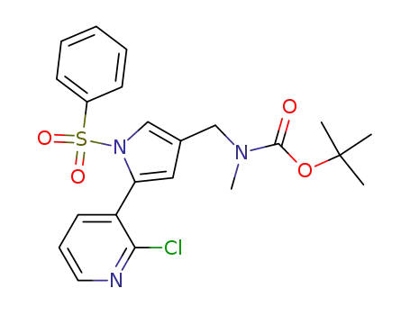tert-butyl {[5-(2-chloropyridin-3-yl)-1-(phenylsulfonyl)-1H-pyrrol-3-yl]methyl}methylcarbamate