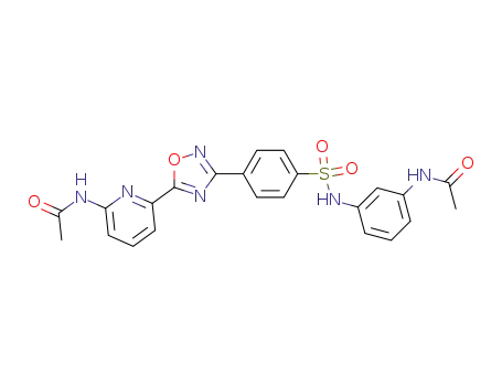 N-(6-{3-[4-({[3-(acetylamino)phenyl]amino}sulfonyl)phenyl]-1,2,4-oxadiazol-5-yl}pyridin-2-yl)acetamide