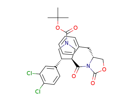 tert-butyl (3S,4R)-3-{[(4R)-4-benzyl-2-oxo-1,3-oxazolidin-3-yl]carbonyl}-4-(3,4-dichlorophenyl)pyrrolidine-1-carboxylate