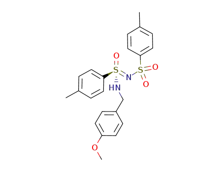 Molecular Structure of 1005795-40-3 ([N-(p-toluenesulfonyl)-p-toluenesulfonimidoyl]-4-methoxybenzylamine)