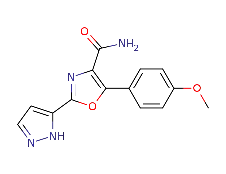 5-(4-methoxyphenyl)-2-(1H-pyrazol-5-yl)oxazole-4-carboxamide