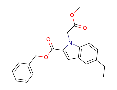 benzyl 5-ethyl-1-(methoxycarbonylmethyl)-1H-2-indolecarboxylate