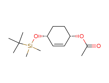 acetic acid (1R,4S)-(-)-(tert-butyldimethylsiloxy)cyclohex-2-enyl ester