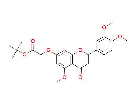 Acetic acid,
[[2-(3,4-dimethoxyphenyl)-5-methoxy-4-oxo-4H-1-benzopyran-7-yl]oxy]-,
1,1-dimethylethyl ester