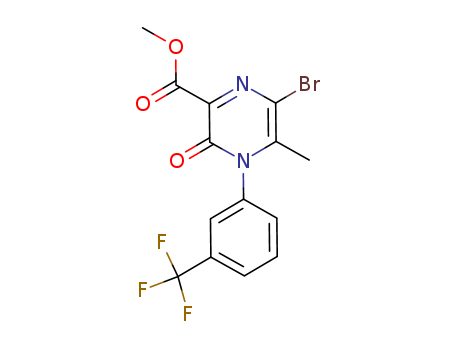Methyl 6-bromo-5-methyl-3-oxo-4-[3-(trifluoromethyl)phenyl]-3,4-dihydropyrazine-2-carboxylate