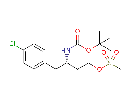 (3S)-3-((tert-butoxycarbonyl)amino)-4-(4-chlorophenyl)butyl methanesulfonate