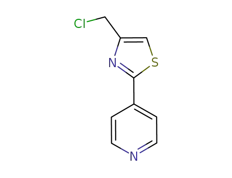 Molecular Structure of 116240-97-2 (Pyridine, 4-[4-(chloromethyl)-2-thiazolyl]-)