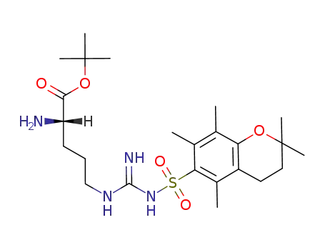 Molecular Structure of 169543-81-1 (H-ARG(PMC)-OTBU(FREE BASE))