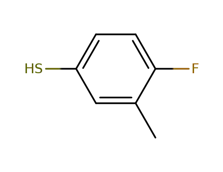 Molecular Structure of 845790-87-6 (4-FLUORO-3-METHYLTHIOPHENOL)