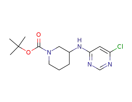3-(6-Chloro-pyriMidin-4-ylaMino)-piperidine-1-carboxylic acid tert-butyl ester, 98+% C14H21ClN4O2, MW: 312.80