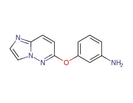 Molecular Structure of 1005781-45-2 (3-(imidazo[1,2-b]pyridazin-6-yloxy)aniline)