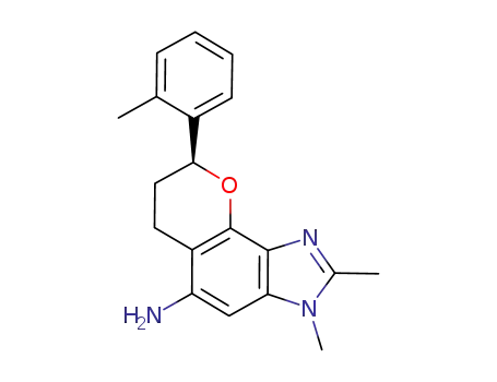 (8S)-2,3-dimethyl-8-(2-methylphenyl)-3,6,7,8-tetrahydrochromeno[7,8-d]imidazol-5-amine
