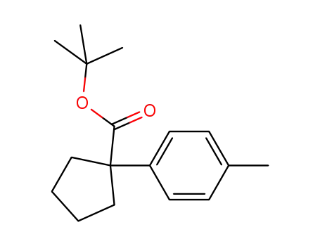 Molecular Structure of 197659-52-2 (1-(4-methylphenyl)cyclopentane carboxylic acid t-butyl ester)