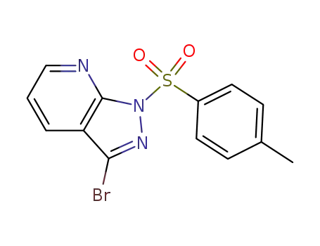 Molecular Structure of 889451-24-5 (3-BroMo-1-tosyl-1H-pyrazolo[3,4-b]pyridine)
