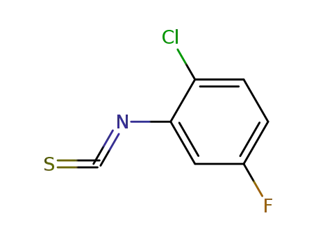 Molecular Structure of 362690-57-1 (Benzene, 1-chloro-4-fluoro-2-isothiocyanato- (9CI))