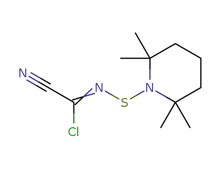 Molecular Structure of 895167-58-5 (2-chloro-2-(2,2,6,6-tetramethyl-1-piperidinylthio)iminoacetonitrile)