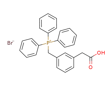 Molecular Structure of 1030893-55-0 ([3-(carboxymethyl)benzyl](triphenyl)phosphonium bromide)