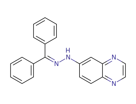 Molecular Structure of 1020173-84-5 (1-(diphenylmethylene)-2-(quinoxalin-6-yl)hydrazine)
