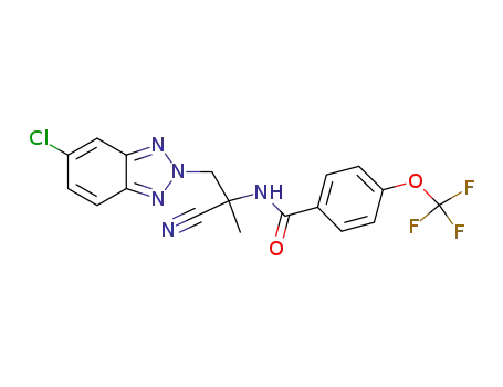 N-[2-(5-chloro-2H-benzotriazol-2-yl)-1-cyano-1-methylethyl]-4-trifluoromethoxybenzamide