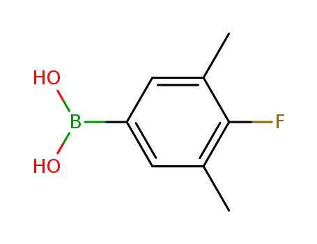 Molecular Structure of 342636-66-2 (3,5-DIMETHYL-4-FLUORO-PHENYLBORONIC ACID)