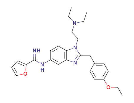 N-(1-(2-(diethylamino)ethyl)-2-(4-ethoxybenzyl)-1H-benzo[d]imidazol-5-yl)furan-2-carboximidamide