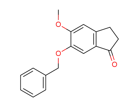 Molecular Structure of 3199-70-0 (6-Benzyloxy-5-methoxy-1-indanone)