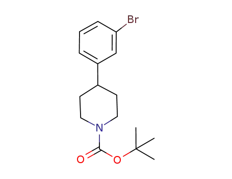 Molecular Structure of 886362-62-5 (4-(3-BROMO-PHENYL)-1-N-BOC-PIPERIDINE)