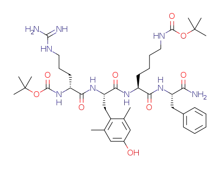 Boc-D-Arg-DMT-Lys(Boc)-Phe-NH<sub>2</sub>