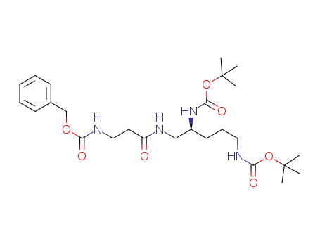 Molecular Structure of 881837-45-2 (14-Oxa-2,6,12-triazahexadecanoic acid,
8-[[(1,1-dimethylethoxy)carbonyl]amino]-15,15-dimethyl-5,13-dioxo-,
phenylmethyl ester, (8S)-)