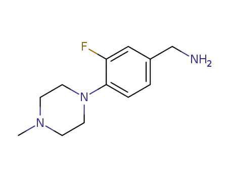 (3-fluoro-4-(4-methylpiperazin-1-yl)phenyl)methylamine