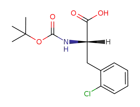 Molecular Structure of 114873-02-8 (BOC-L-2-Chlorophe)