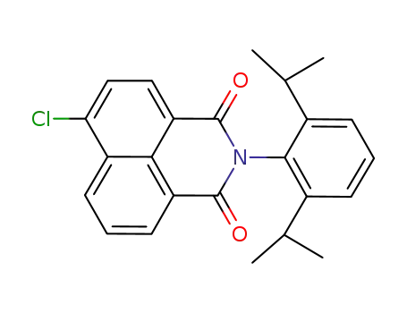Molecular Structure of 852282-88-3 (6-chloro-2-(2,6-diisopropylphenyl)-1H-benzo[de]isoquinoline-1,3(2H)-dione)