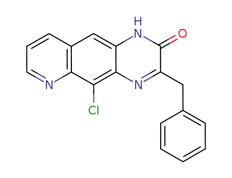 Molecular Structure of 1037303-28-8 (3-benzyl-5-chloropyrido[3,2-g]quinoxalin-2(1H)-one)