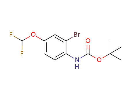 tert-butyl 2-bromo-4-(difluoromethoxy)phenylcarbamate