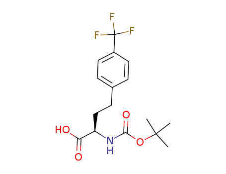 Molecular Structure of 1082750-53-5 (Boc-(R)-4-Trifluoromethylhomophenylalanine)