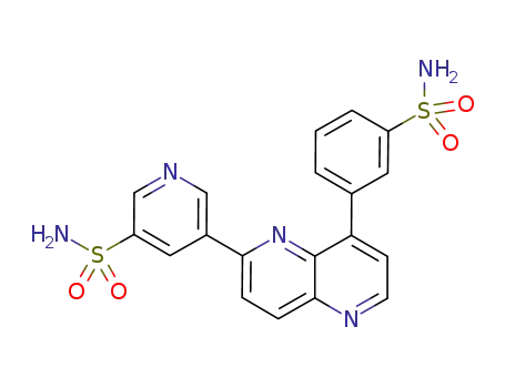 5-{8-[3-(aminosulfonyl)phenyl]-1,5-naphthyridin-2-yl}-3-pyridinesulfonamide