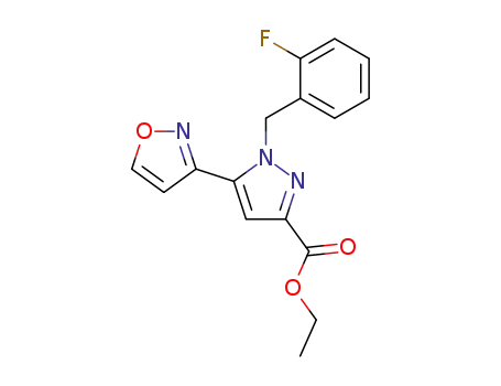 1-(2-fluorobenzyl)-5-(isoxazol-3-yl)-1H-pyrazole-3-carboximidamide hydrochloride