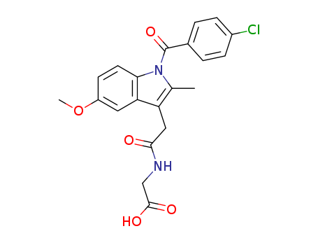 Glycine, N-[2-[1-(4-chlorobenzoyl)-5-methoxy-2-methyl-1H-indol-3-yl]acetyl]-