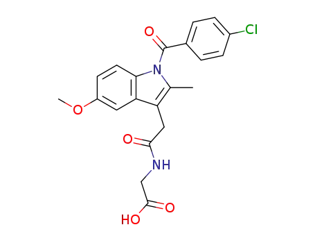 Molecular Structure of 2854-21-9 (N-indomethacycloglycine)