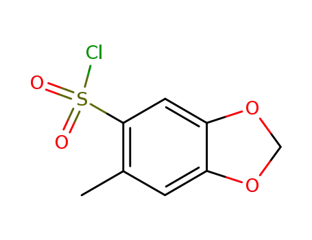 Molecular Structure of 246033-22-7 (2-methyl-4,5-methylenedioxy-phenyl-sulfonyl chloride)