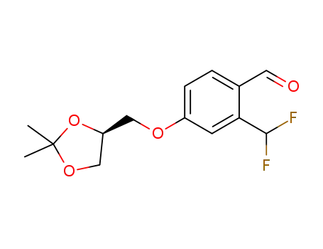 (S)-2-(difluoromethyl)-4-((2,2-dimethyl-1,3-dioxolan-4-yl)methoxy)benzaldehyde