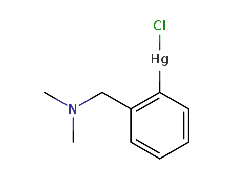 Molecular Structure of 79411-76-0 (Mercury, chloro[2-[(dimethylamino)methyl]phenyl]-)
