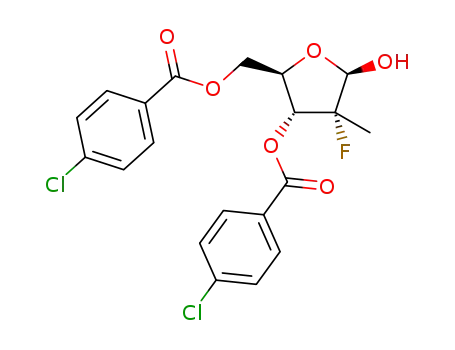 (2R,3R,4R,5R)-2-[(4-chlorobenzoyloxy)methyl]-4-fluoro-5-hydroxy-4-methyloxolan-3-yl 4-chlorobenzoate