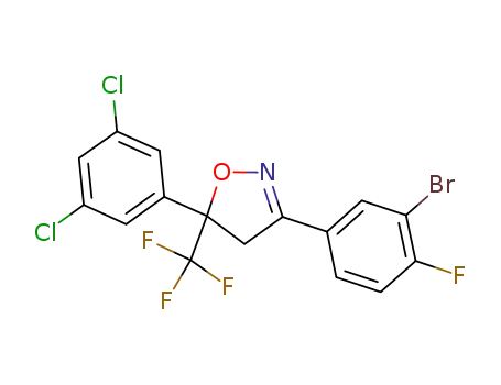 3-(3-bromo-4-fluorophenyl)-5-(3,5-dichlorophenyl)-4,5-dihydro-5-(trifluoromethyl)isoxazole