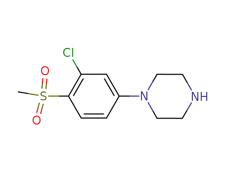 1-[3-chloro-4-(methylsulfonyl)phenyl]piperazine