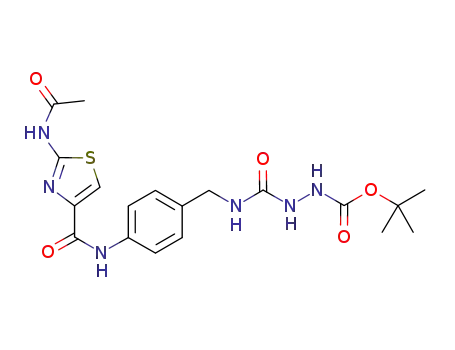 tert-butyl 2-{[4-({[2-(acetylamino)-1,3-thiazol-4-yl]carbonyl}amino)benzyl]carbamoyl}hydrazinecarboxylate